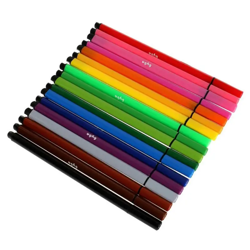 Фломастеры Буба, 18 цветов, трёхгранные