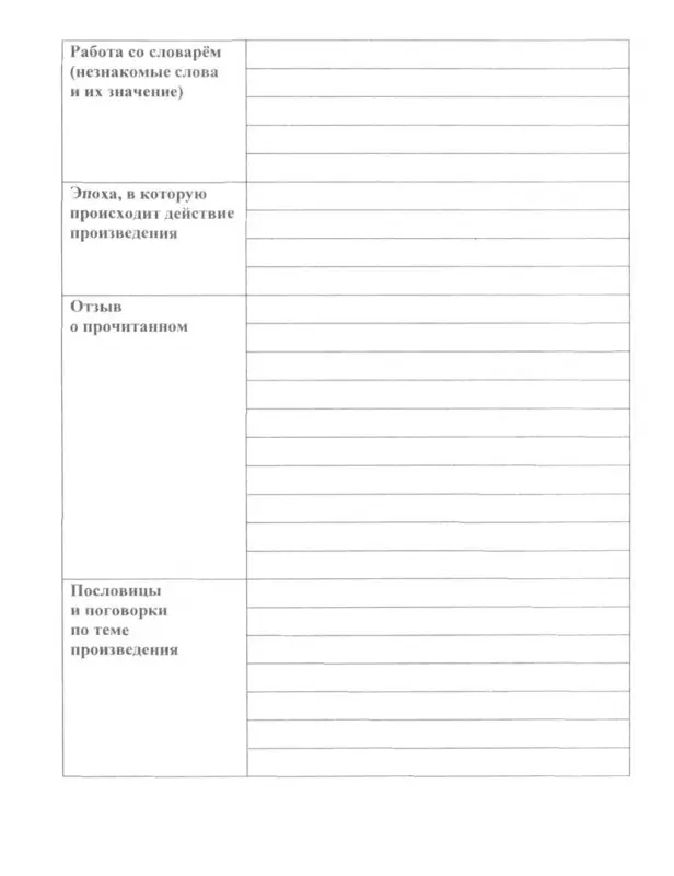 Читательский дневник. 5-6 классы. ФГОС