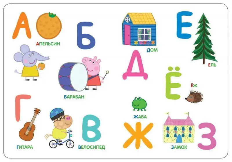 Уценка. Свинка Пеппа. Буквы