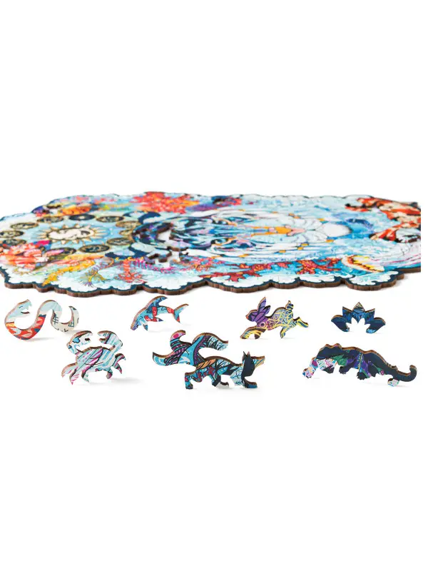 Деревянный Пазл Водяной Тигр L (235 дет.)