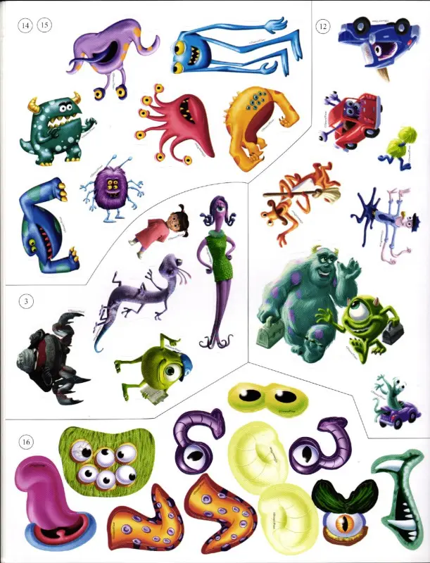 Корпорация монстров. Внимание! Всем бояться! Развивающая книжка с наклейками