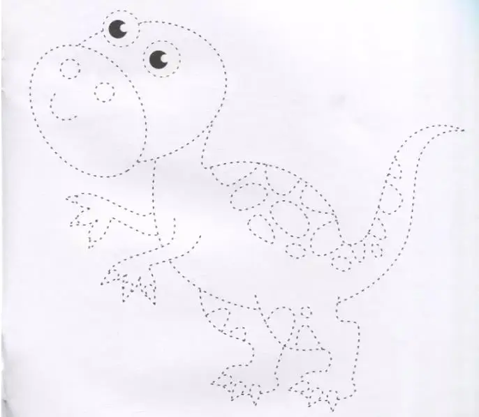 Уценка. Динозавры: обведи и раскрась: книжка-раскраска