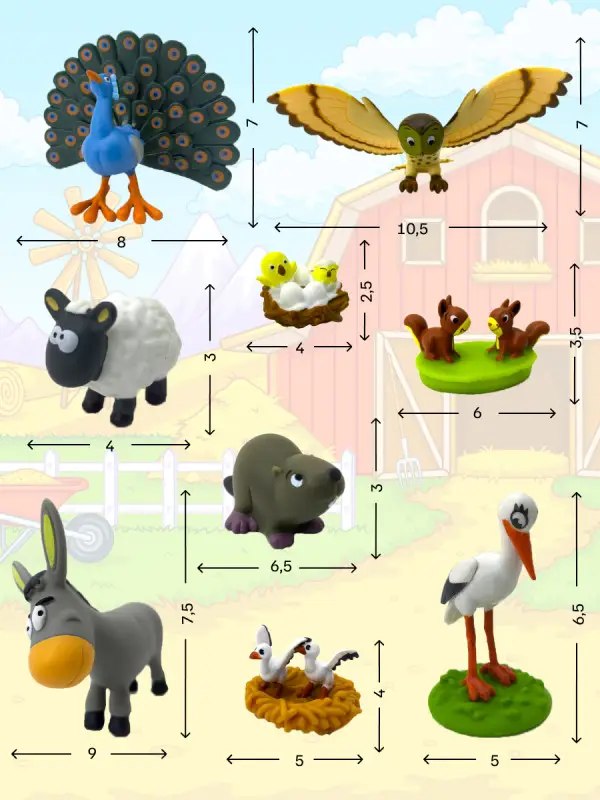 W0701 Животные на ферме мегапак №2