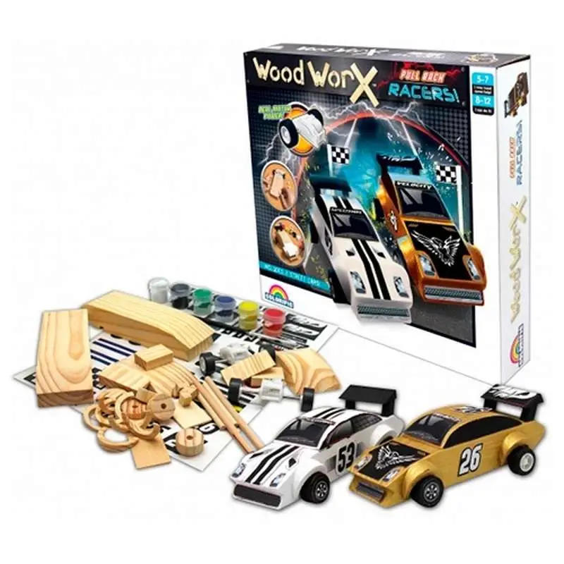 Набор для творчества "Уличные гонки инерционные", 2 шт. в наборе (144120), шт.  Клей, кисточка и краски в комплект не входят!