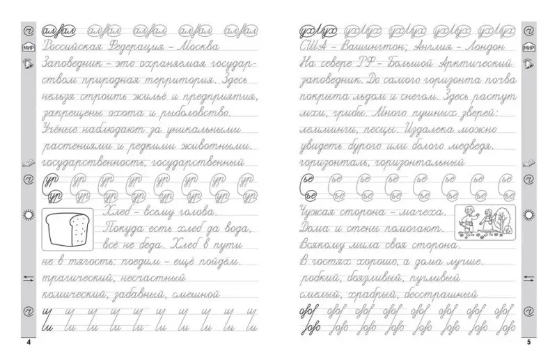 Русский язык. 4 класс. Тренажер по чистописанию: Елена Субботина