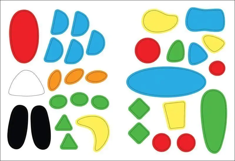 Уценка. Наклей и раскрась! Цвета (Собираюсь в детский сад!)