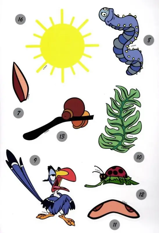 Наклей, дорисуй и раскрась N НДР 1507 "Король Лев"