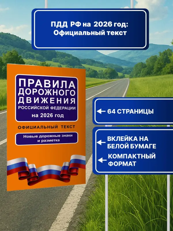 Уценка.Правила дорожного движения Российской Федерации на 2026 год: Официальный текст