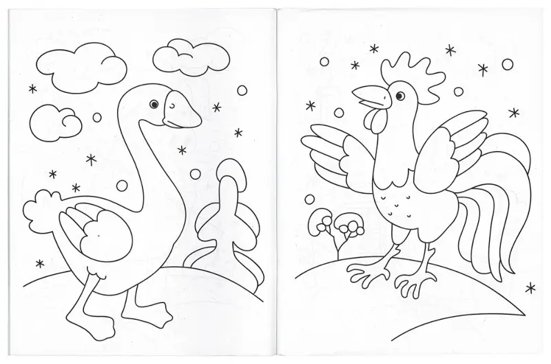 Сказки-раскраски. Зимовье зверей. 4-5 лет