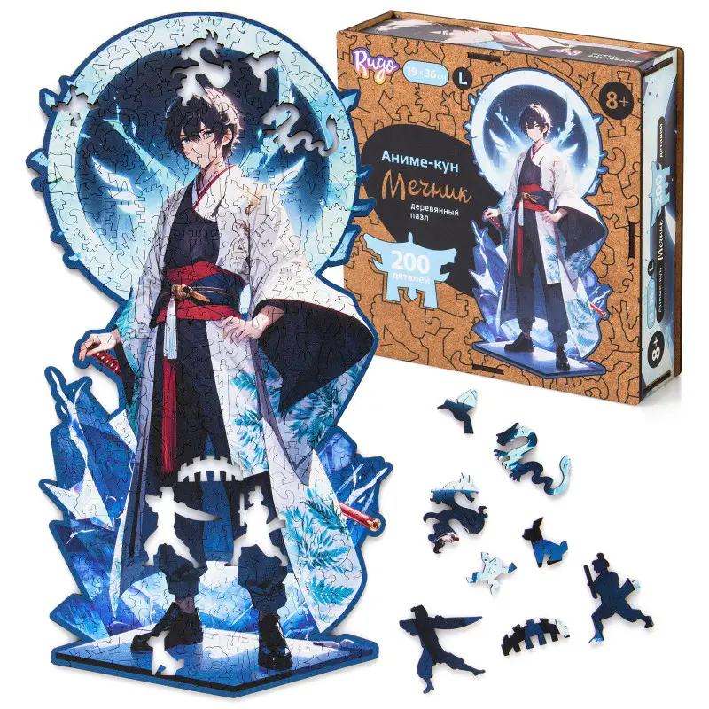 Пазл Деревянный Аниме Кун S, Мечник (110 дет.)