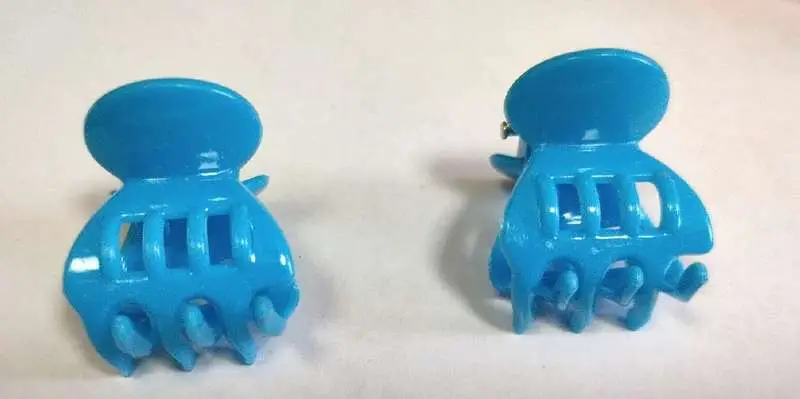 Заколка маленький краб цветной в ассортименте, комплект 12 шт, без выбора цвета