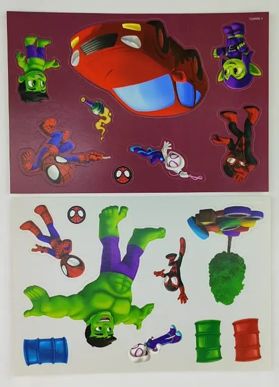 Игра настольная. Развивающий набор «Липучки». Паучок и его удивительные друзья. Супергерои, вперёд!