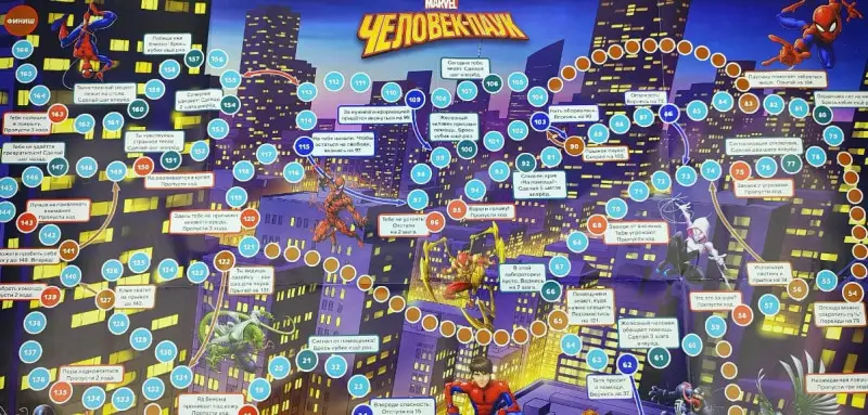 Большая настольная игра. Человек-Паук. В хитрой паутине