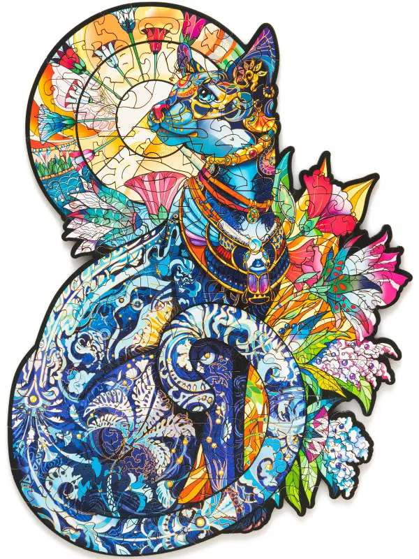 Деревянный Пазл Египетская Кошка S (109 дет.)