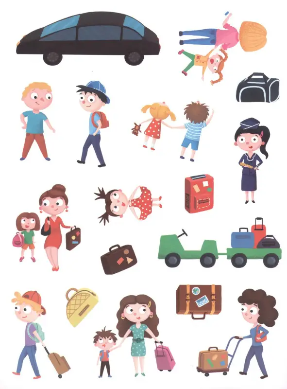 Вокзал: книжка-панорама с наклейками дп