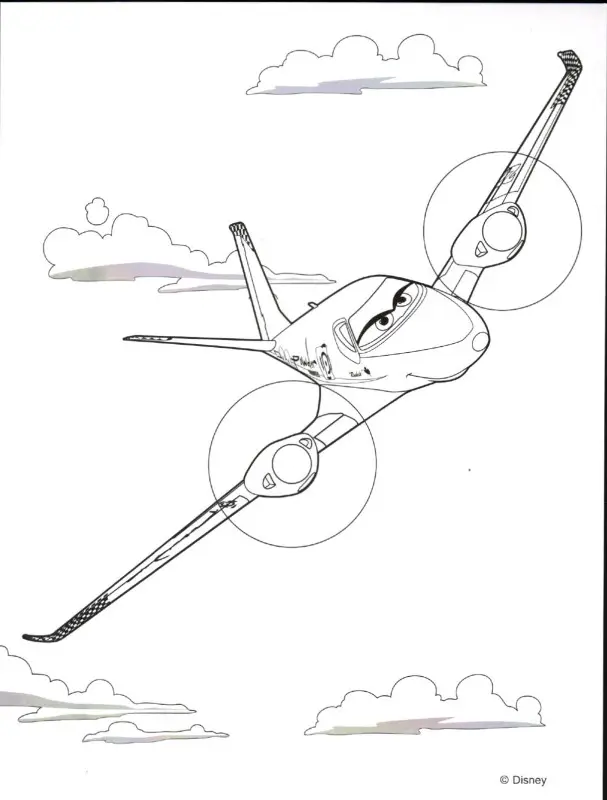 Disney. Самолеты. Раскраска с красками