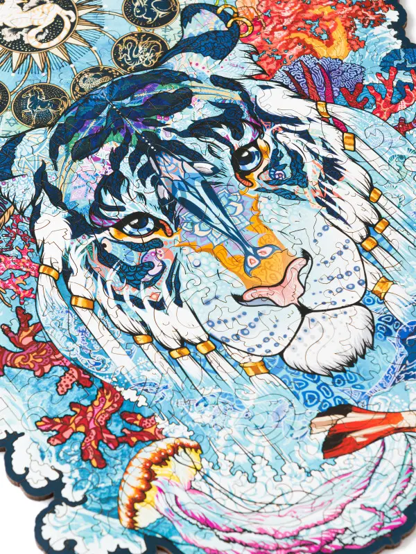 Деревянный Пазл Водяной Тигр L (235 дет.)