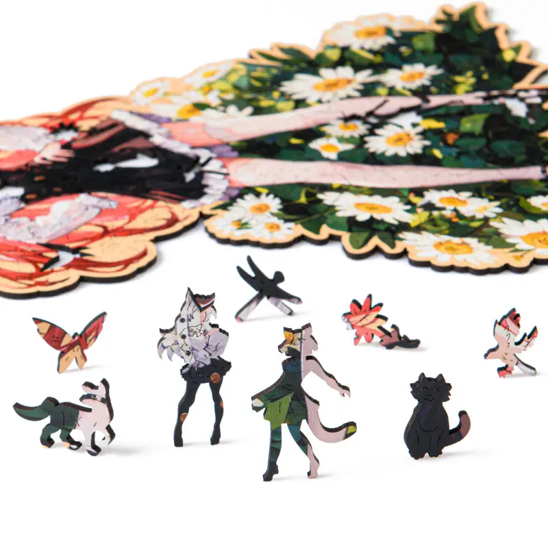 Пазл Деревянный Аниме Тян S, Лисичка (50 дет.)