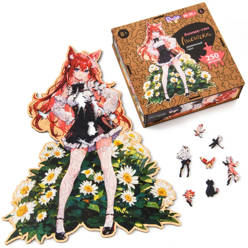 Пазл Деревянный Аниме Тян S, Лисичка (50 дет.)