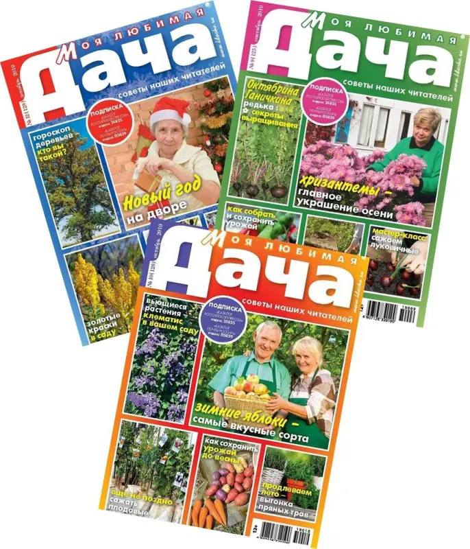 Комплект  журналов Моя любимая дача (9/19 + 10/19 + 12/19) Сад и огород