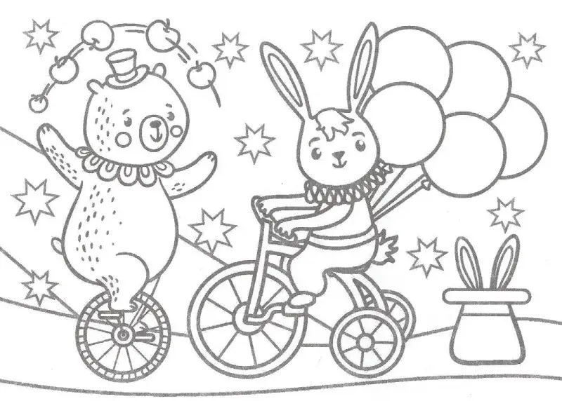 Мини-раскраска "Кроличьи фантазии"