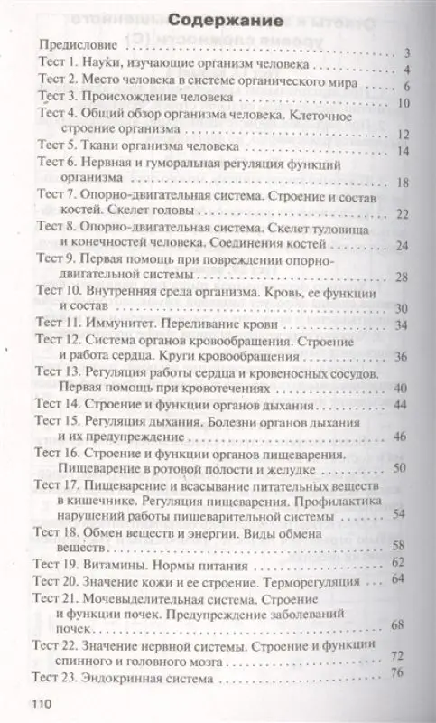 КИМ Биология 8 кл. ФГОС