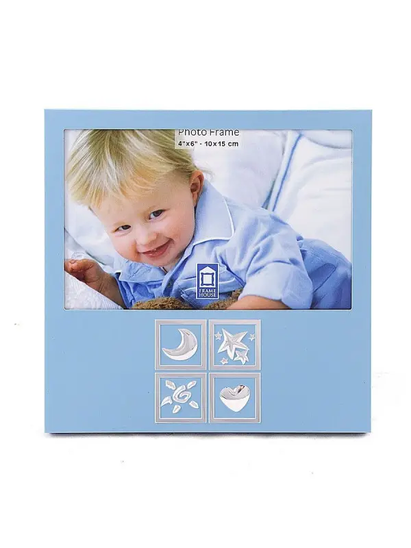 Фоторамка для фотографий "Pata. T9600-03", цвет: голубой 10x15 см