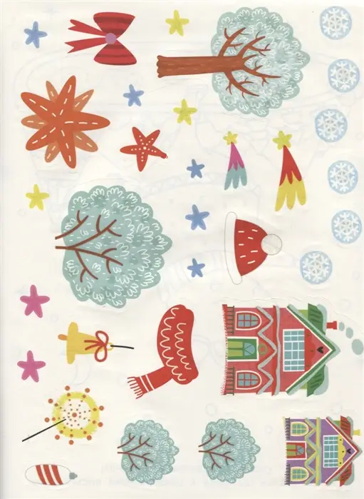 Андрей Хотулев: Нарядная елочка. Книжка с наклейками