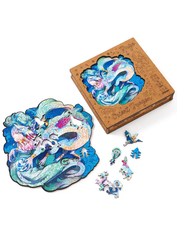 Деревянный Пазл Восточный Дракон S (50 дет.)