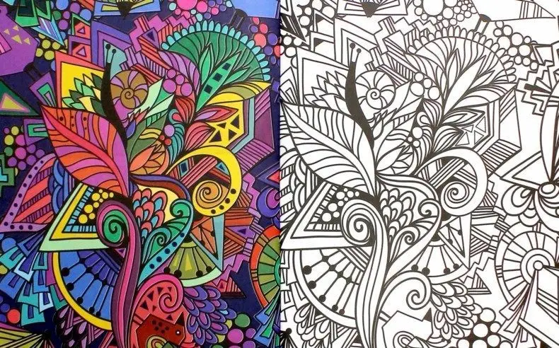 Самоцветы счастья. Раскраска для взрослых