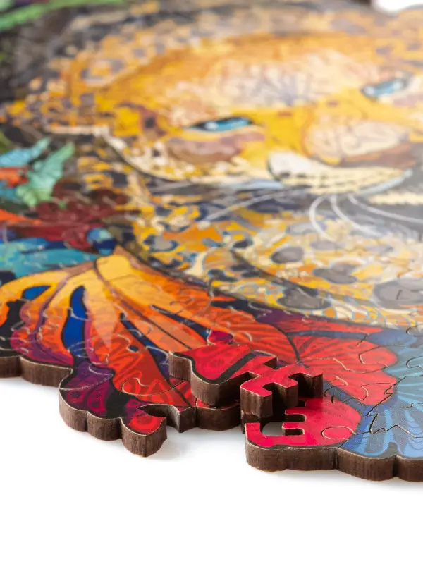 Деревянный Пазл Ягуар S (131 дет.)