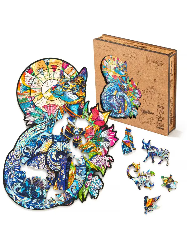 Деревянный Пазл Египетская Кошка S (109 дет.)