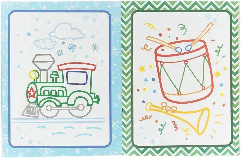 Новогодняя сказка. Книжка-раскраска (-30217-0)