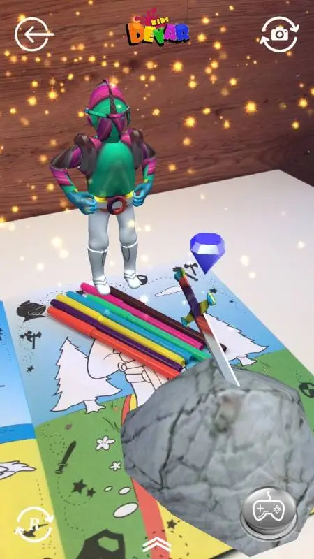 Живая Раскраска "Пираты &Рыцари" А4, мягкая обложка