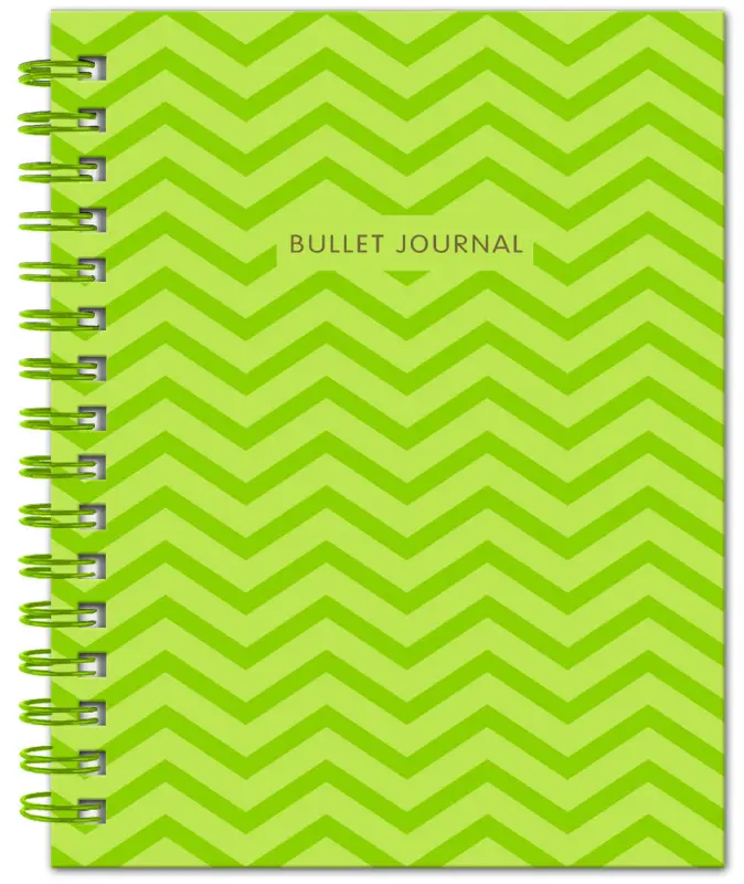 Bullet Journal (Зеленый) 162x210мм, твердая обложка, пружина, блокнот в точку, 120 стр.