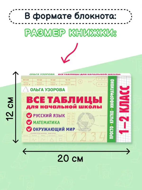 Узорова Ольга Васильевна: Все таблицы для начальной школы. 1–2 класс. Русский язык, математика, окружающий мир