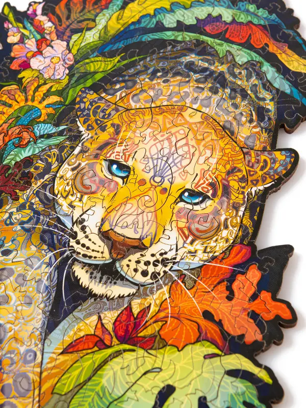 Деревянный Пазл Ягуар S (131 дет.)