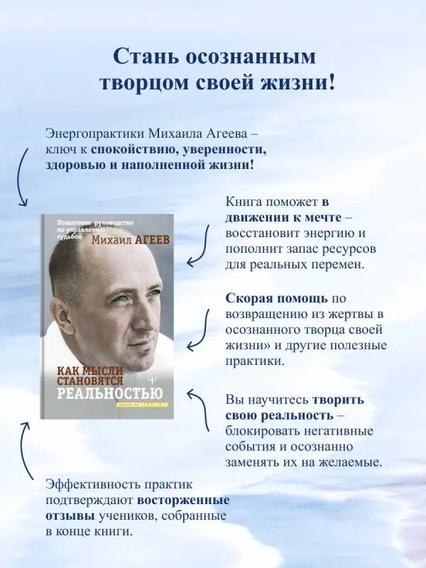 Уценка. Агеев Михаил: Как мысли становятся реальностью. Пошаговое руководство по управлению судьбой