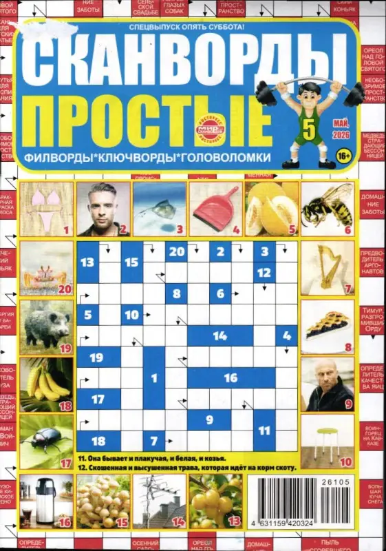 Опять суббота! Спец Простые сканворды 05/26