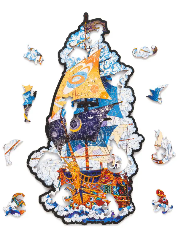 Уценка. Деревянный Пазл Корабль S (97 дет.)