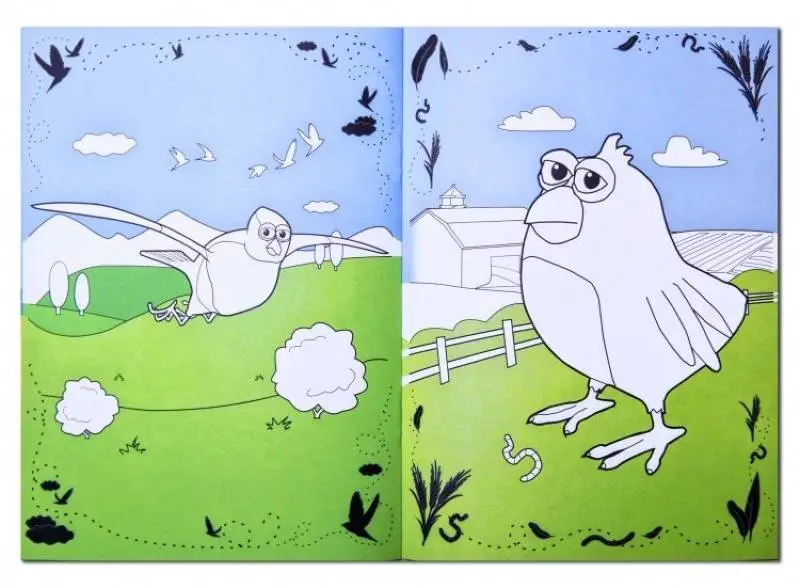 Живая Раскраска "Сиреневый остров" А4,мягкая обложка