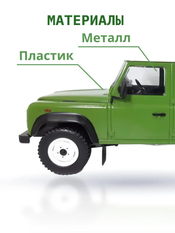 Hachette. Ашет Коллекция. Масштабная модель 1:24 Landrover Defender 110 2005