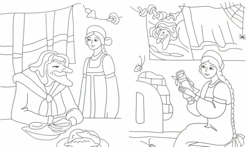 Сказки-раскраски. Василиса Прекрасная. 6-7 лет (978-5-00092-939-1)