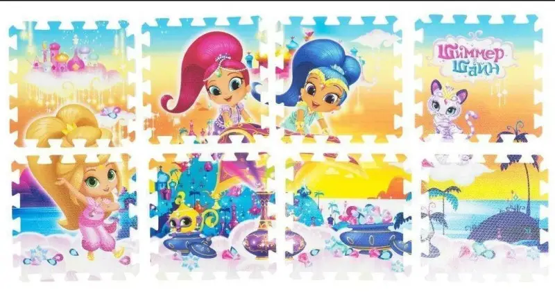 Коврик-пазл "Shimmer&Shine", 8 сегментов