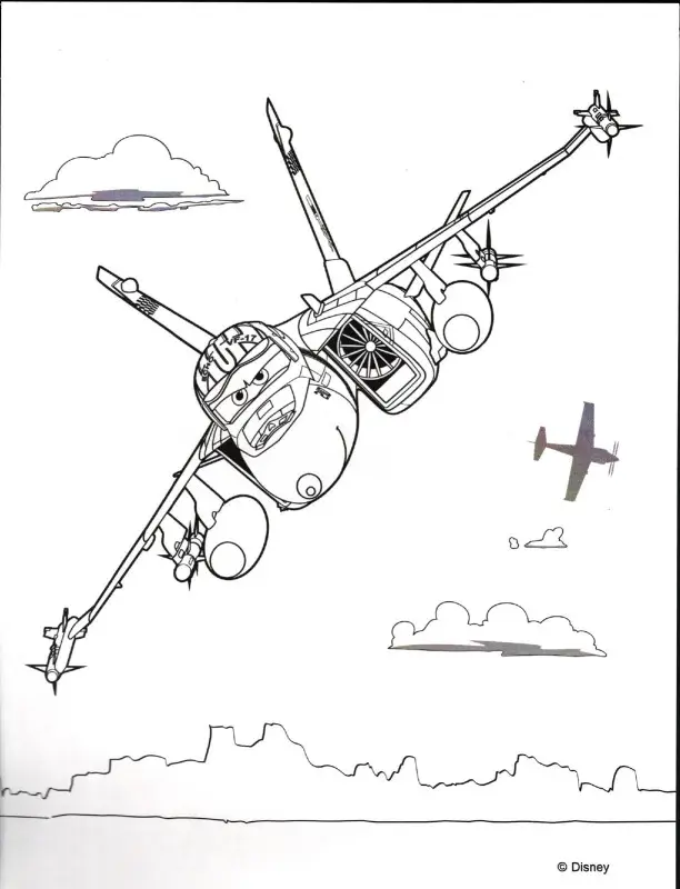 Disney. Самолеты. Раскраска с красками