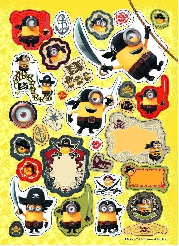 Коллекция наклеек. Миньоны