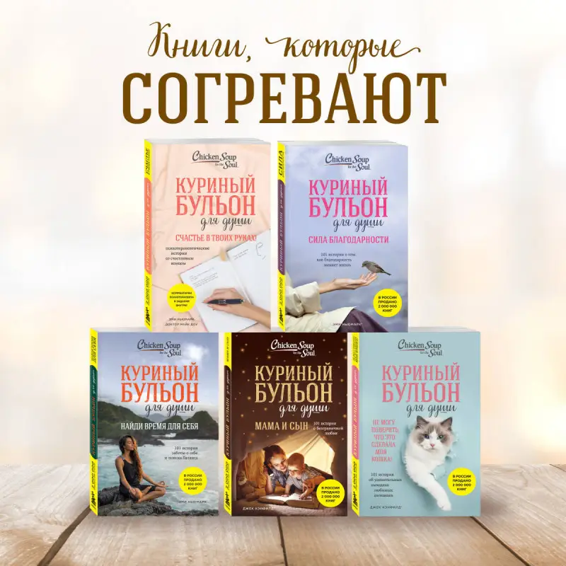 Джек Кэнфилд, Марк Хансен, Эми Ньюмарк. Куриный бульон для души: 101 лучшая история