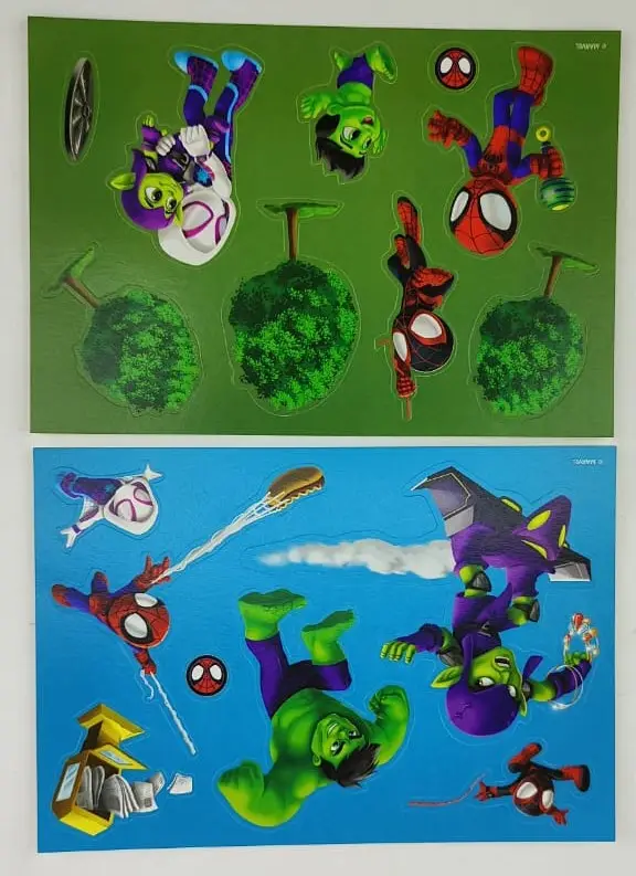 Игра настольная. Развивающий набор «Липучки». Паучок и его удивительные друзья. Супергерои, вперёд!