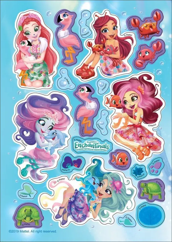 Энчантималс. Коллекция наклеек. ТМ Enchantimals