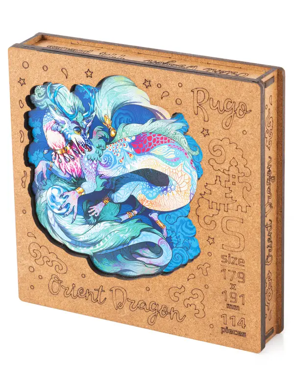 Деревянный Пазл Восточный Дракон S (50 дет.)
